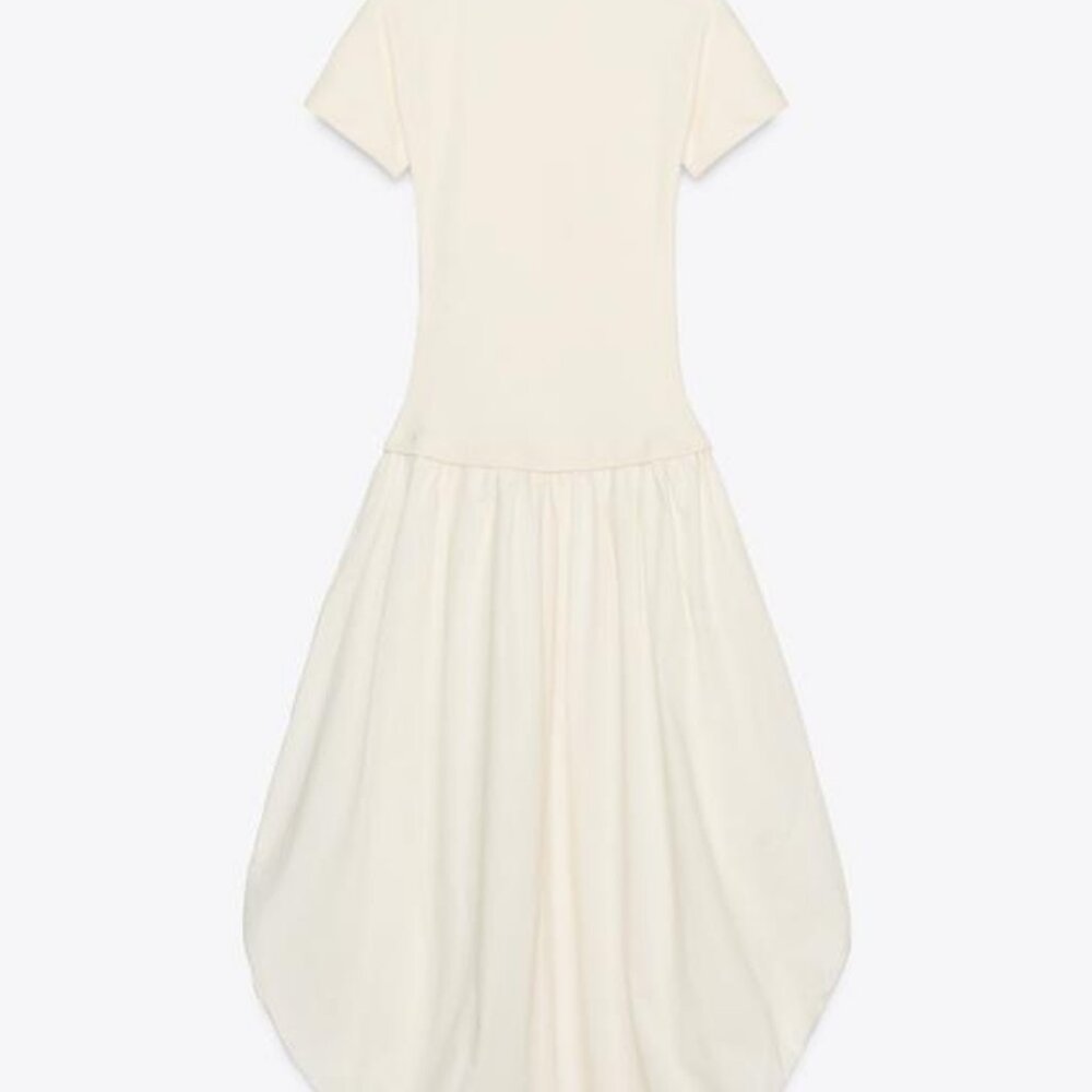ZARA BALLOON COMBINATION DRESS - Picture 6 of 7
